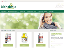 Tablet Screenshot of bioholistic.be
